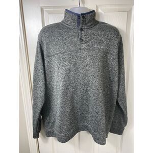 EDDIE BAUER RADIATOR FLEECE MOCK NECK SNAP PULLOVER‎ XXL